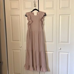 Mauve/orchid peasant dress
